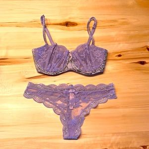 💜 NWT Victoria’s Secret Wicked Shine Strap Balconette Bundle 34DD / Medium 💜